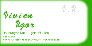 vivien ugor business card